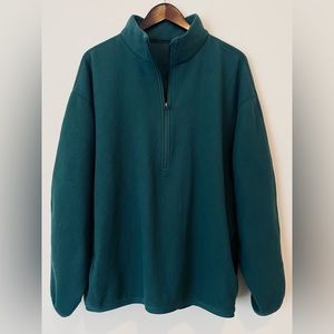 Lululemon Oversized-Fit Fleece Half Zip // Green Jasper // Men’s XL